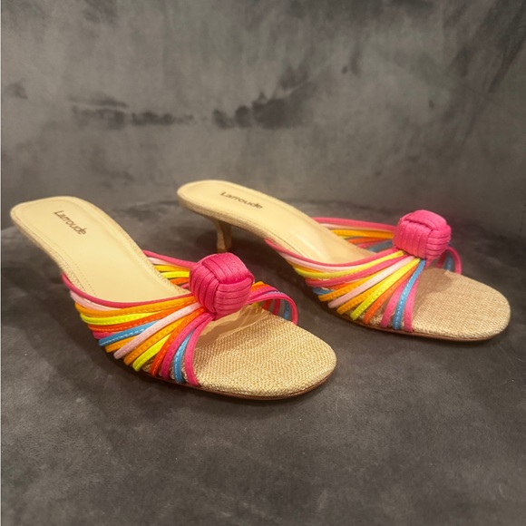 LARROUDÉ
Valerie Mule In Multicolor Satin and Raffia - Picture 3 of 6